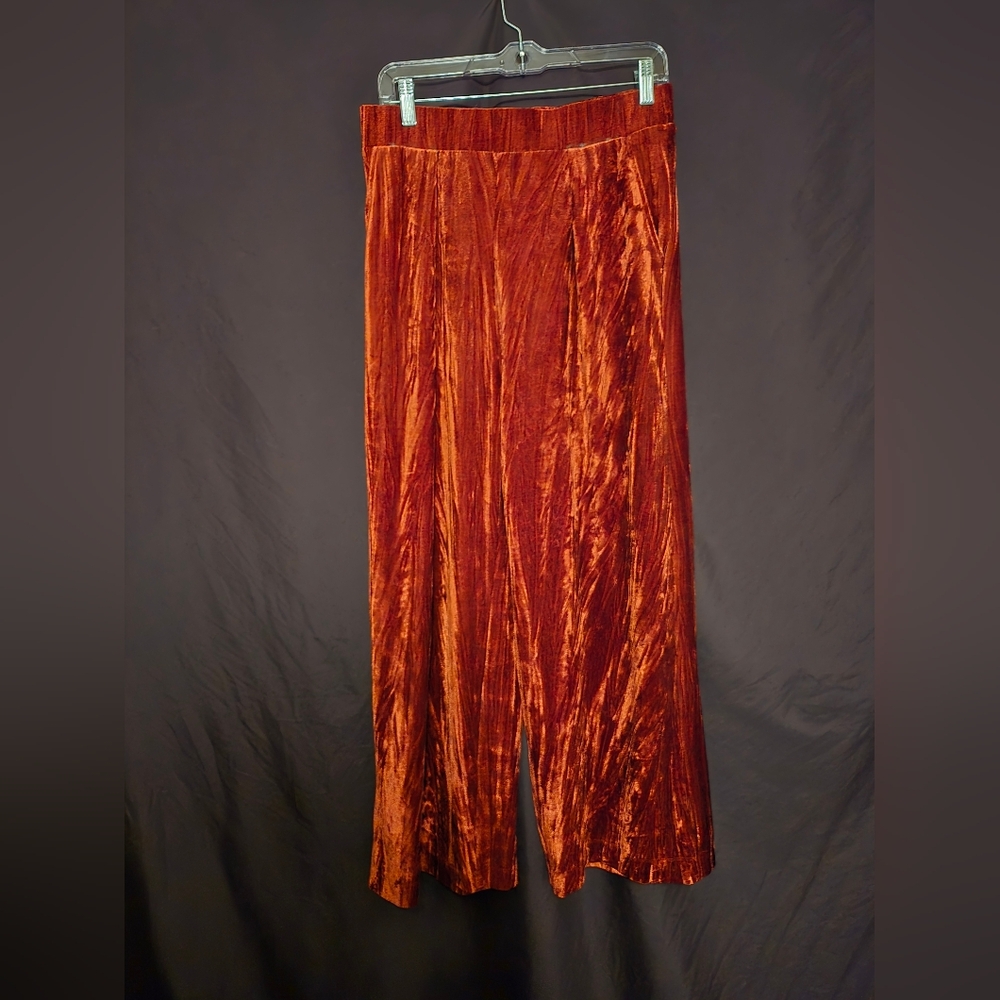 A New Day - Women's Wide Leg Signature Crepe Pull-On Pants - Shiny Red